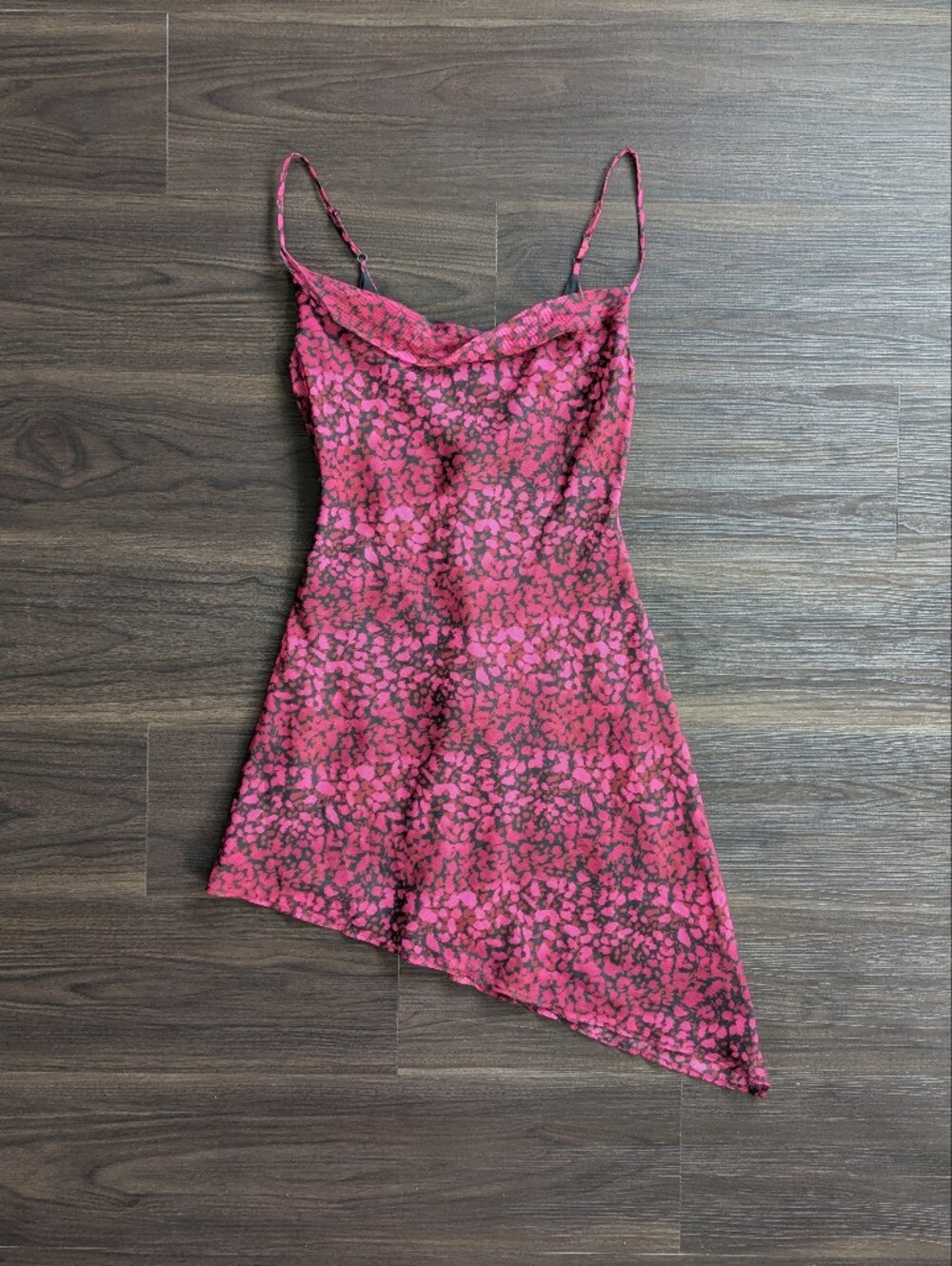 NBD Dorero Slip Dress Pink Leopard Print XS Cocktail Formal Going Out